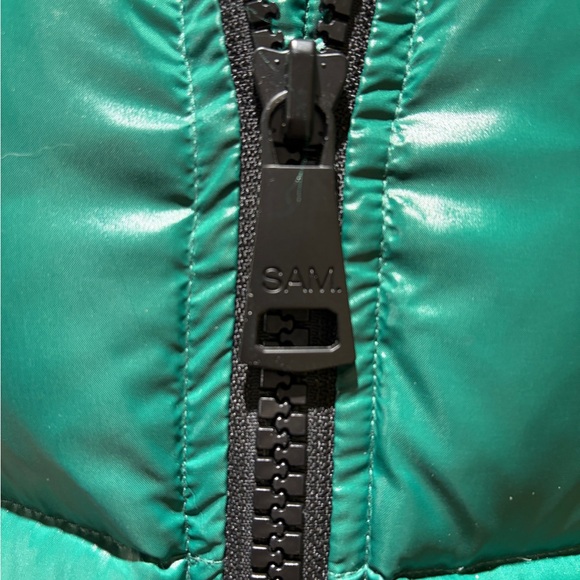 SAM. Green Puffer Vest - Picture 2 of 7